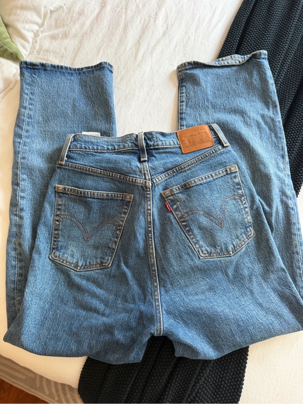 Levi’s High Rise Ribcage Straight Jean Size 27 - Picture 2 of 4